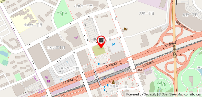 在地图上查看ROUTE酒店-千葉新城中央站前-成田機場線通道