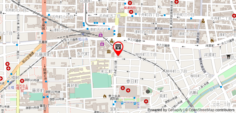Bản đồ đến Khách sạn Tabist Business Suehiro Matsuyama