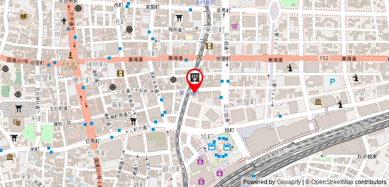 Toyoko Inn Hamamatsu-eki Kita-guchi on maps