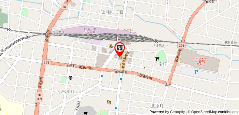 Bản đồ đến Khách sạn APA Miyazaki - Miyakonojo - Ekimae