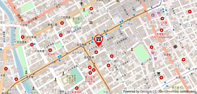 Bản đồ đến Khách sạn MYSTAYS Kagoshima Tenmonkan