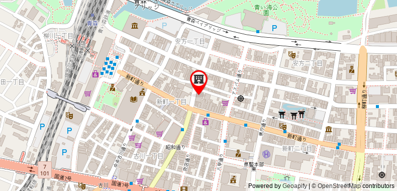 Bản đồ đến Khách sạn Abest Aomori