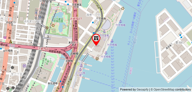 在地图上查看東京灣洲際酒店
