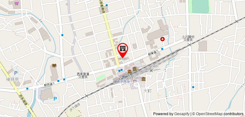 Bản đồ đến Khách sạn Aoki (Ehime)