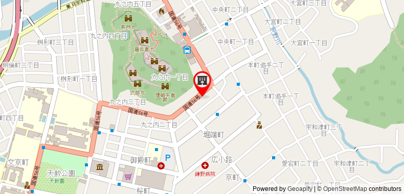 Bản đồ đến Khách sạn Uwajima Regent
