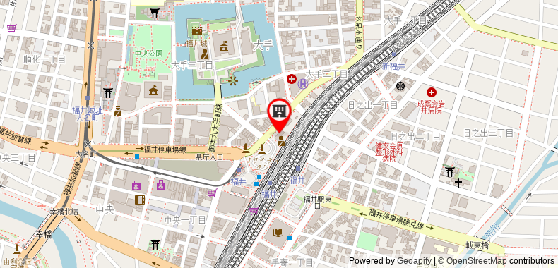 在地图上查看東橫INN福井站前