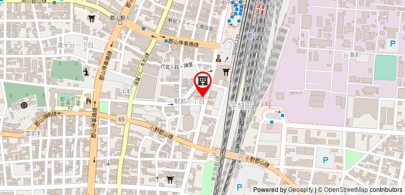 Bản đồ đến Khách sạn APA Koriyama-Ekimae
