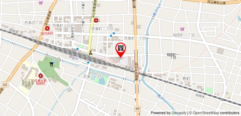 Bản đồ đến Khách sạn Saitama Grand Fukaya