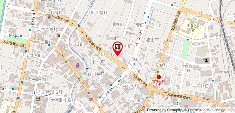Hotel Hyper Hills Hirosaki on maps