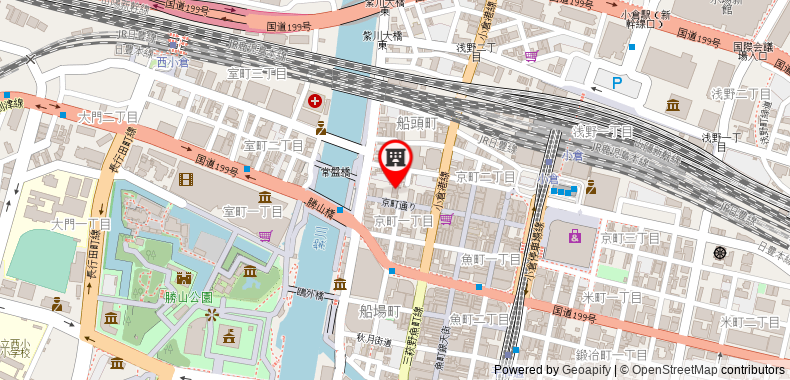 Super Hotel Kokuraeki-Minamiguchi on maps