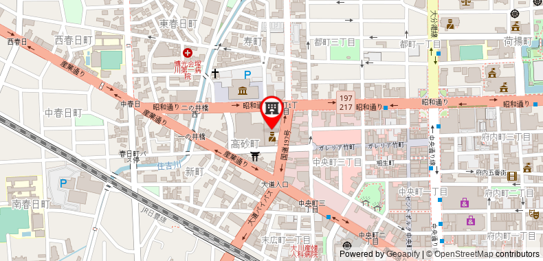 Bản đồ đến Khách sạn Nikko Oita Oasis Tower