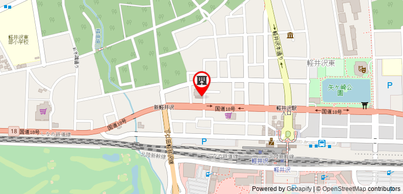 Bản đồ đến Khách sạn Rosso Karuizawa