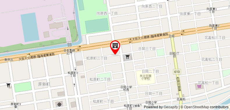 Bản đồ đến Khách sạn OYO Shinkaisou Oita Takajou
