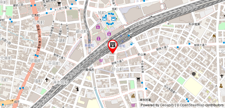 Bản đồ đến Khách sạn Sorriso Hamamatsu
