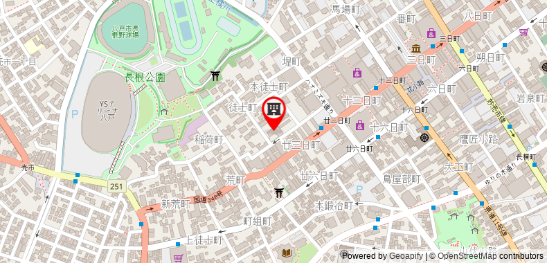 Bản đồ đến Khách sạn Global View Hachinohe Annex