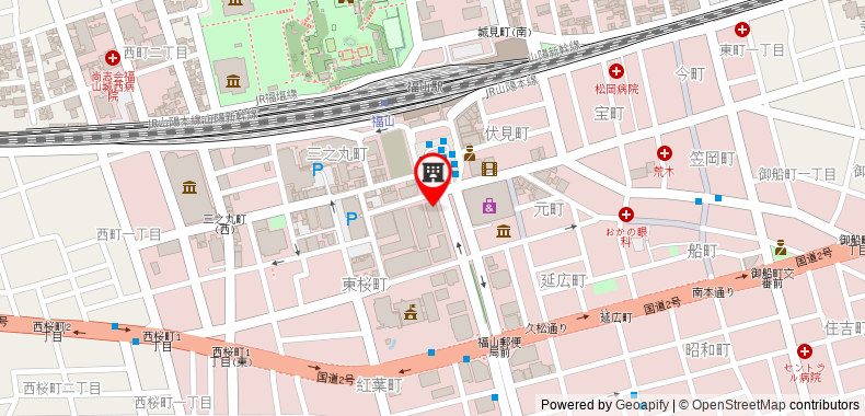 Bản đồ đến Khách sạn Richmond Fukuyama Ekimae