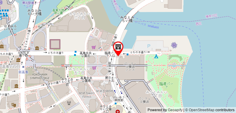 Bản đồ đến Khách sạn THE KAHALA & RESORT YOKOHAMA