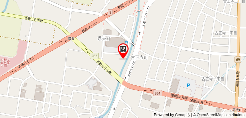 Bản đồ đến Khách sạn Route Inn Nagaoka Inter