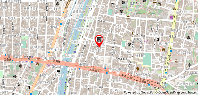 在地图上查看24平方米1臥室公寓(京都) - 有1間私人浴室