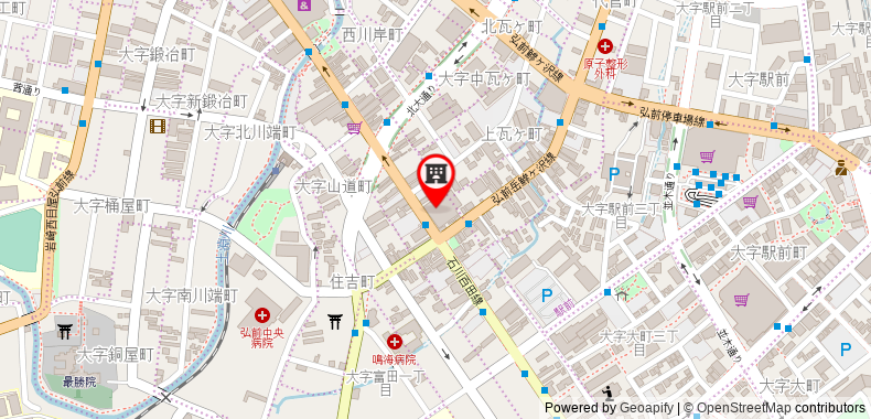 Bản đồ đến Khách sạn Hirosaki Park