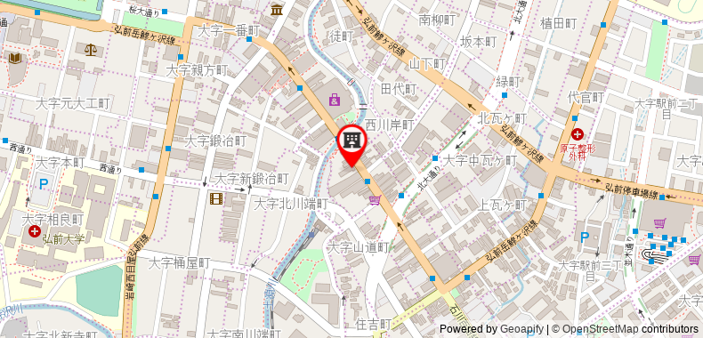 Bản đồ đến Khách sạn Smile Hirosaki