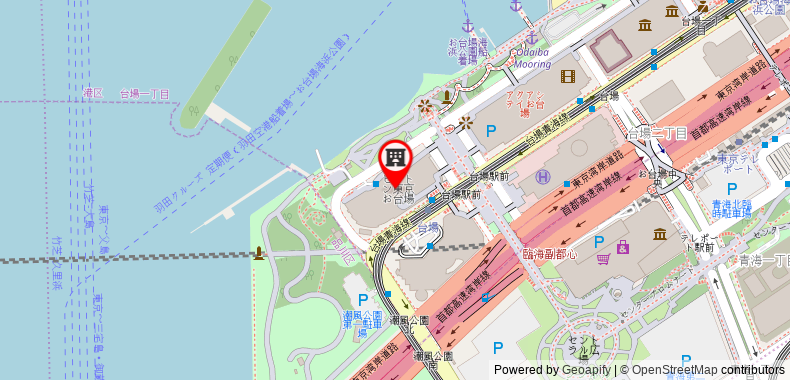 Bản đồ đến Hilton Tokyo Odaiba