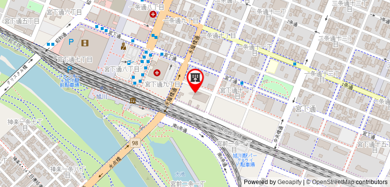 Hotel WBF Grande Asahikawa on maps