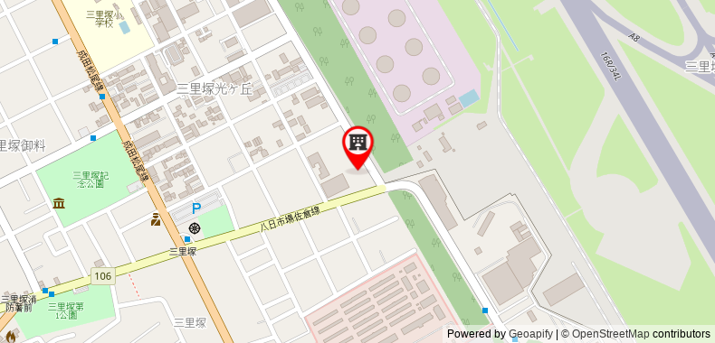 在地图上查看成田機場西R9庭院酒店