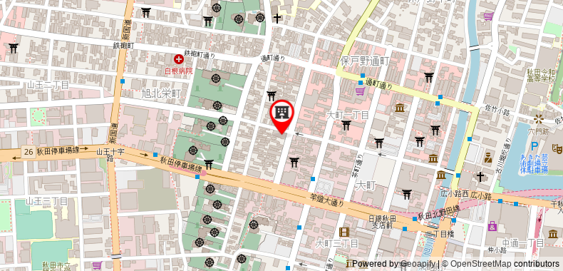 在地图上查看秋田大町珍珠城酒店