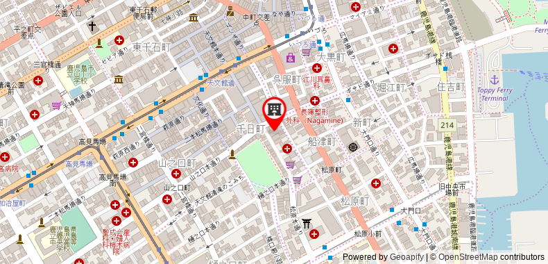 Bản đồ đến Khách sạn New Nishino
