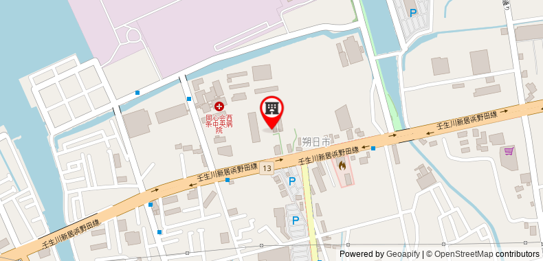Bản đồ đến Khách sạn Super Iyo saijyo