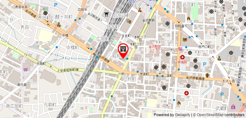 在地图上查看東橫INN金澤站東口