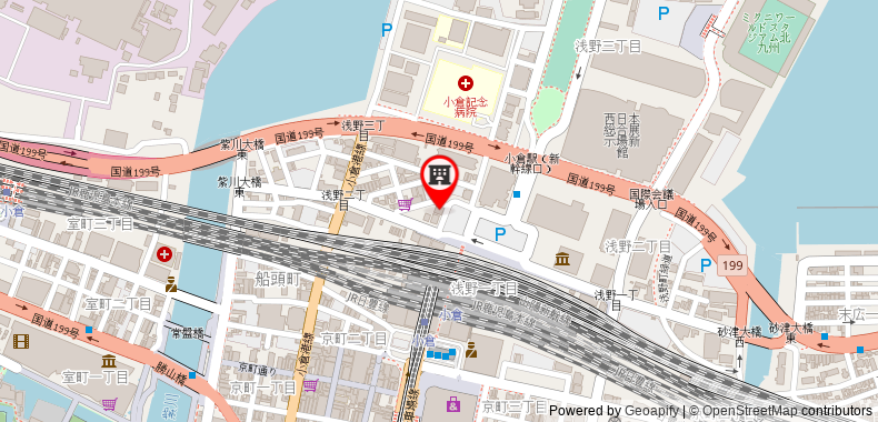 Bản đồ đến Khách sạn OYO Yutaka Kitakyushu Kokura