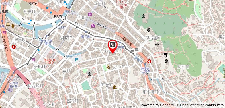 Bản đồ đến Khách sạn Richmond Nagasaki Shianbashi
