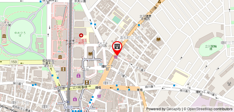 Rex Tachikawa Hotel on maps