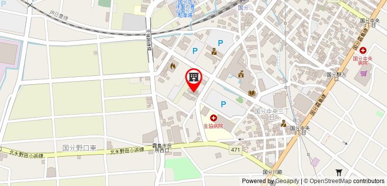 Bản đồ đến Khách sạn APA Kagoshima-Kokubu