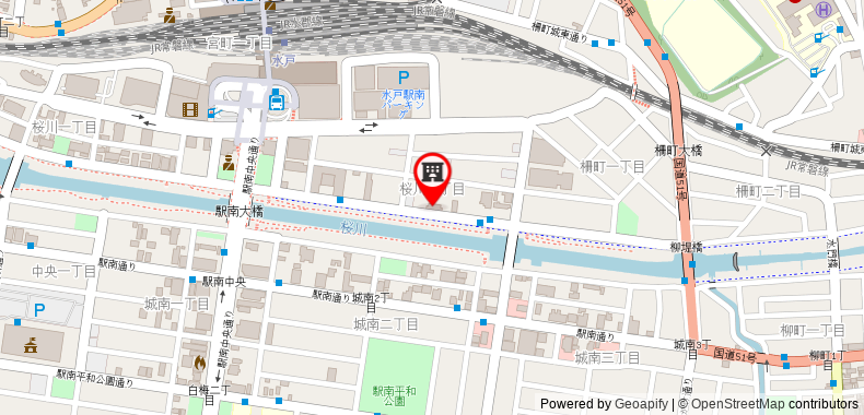 Bản đồ đến Toyoko Inn Mito-eki Minami-guchi