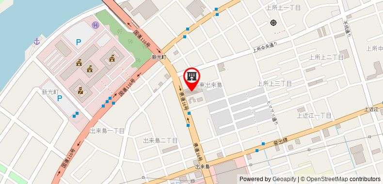 在地图上查看露櫻酒店新潟縣廰南店
