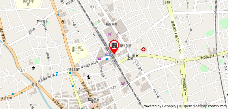 Bản đồ đến Toyoko Inn Tokyo Fussa-ekimae Higashi-guchi