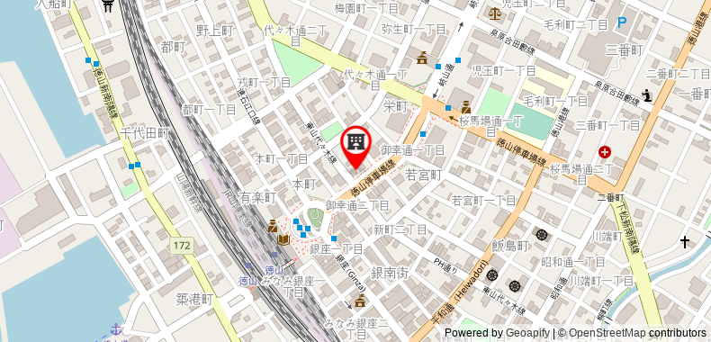 Bản đồ đến Khách sạn Tabist Arflex Tokuyama Station