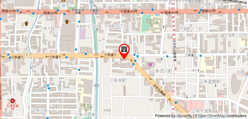 在地图上查看62平方米2臥室公寓 (奈良) - 有1間私人浴室