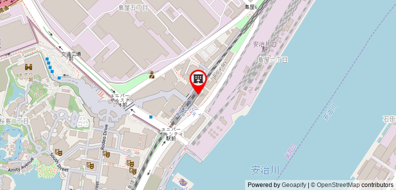 Bản đồ đến Khách sạn The Singulari & Skyspa at Universal Studios Japan
