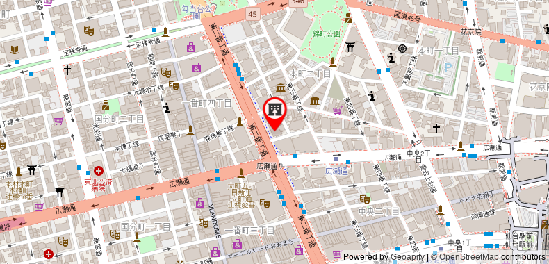 Bản đồ đến Khách sạn Mitsui Garden Sendai