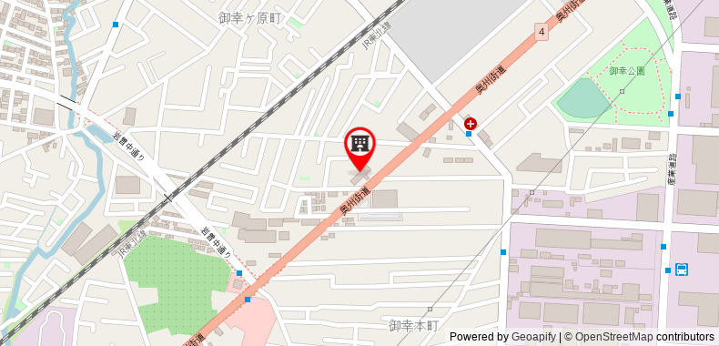 Bản đồ đến Khách sạn Route Inn Utsunomiya Miyukicho -Kokudou4gou-