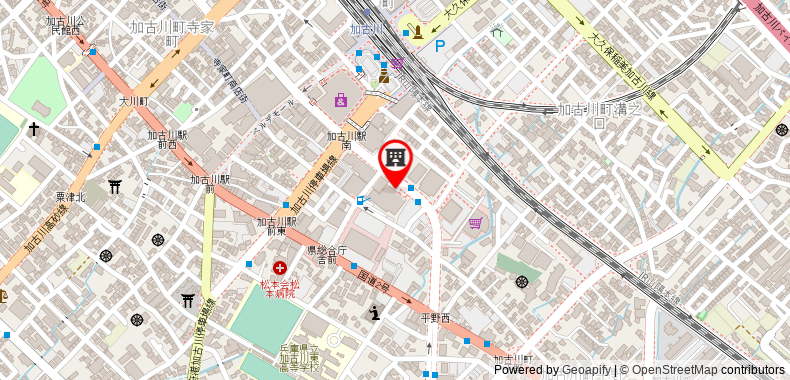Bản đồ đến Khách sạn Kakogawa Plaza