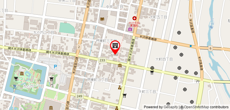 Bản đồ đến Khách sạn Benex Yonezawa