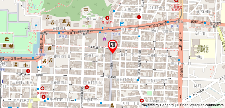 在地图上查看Dormy Inn松山天然溫泉酒店