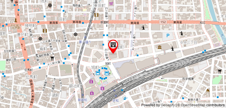 Bản đồ đến Khách sạn Crown Palais Hamamatsu
