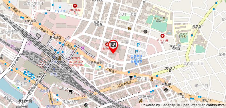 在地图上查看廣島花園宫殿酒店