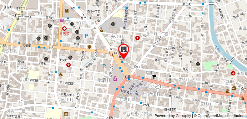 Bản đồ đến Khách sạn Forza Kanazawa